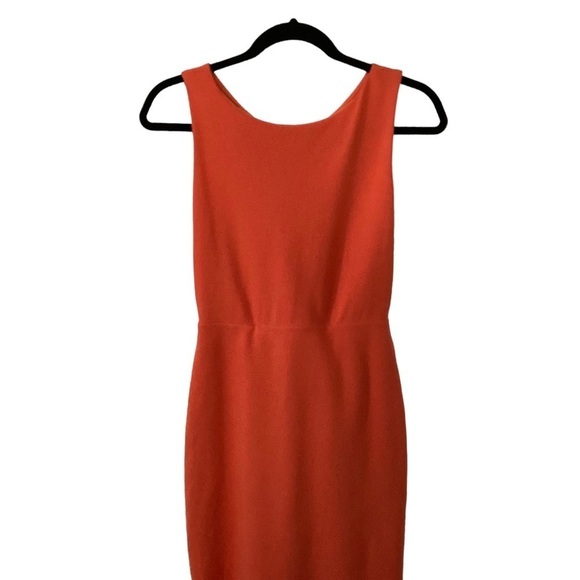 Alice + Olivia Orange Tali Cross Back Bodycon Dress - Picture 5 of 15